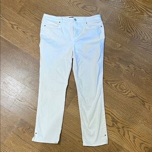 NYDJ Women's Cropped White Jeans